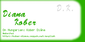 diana kober business card