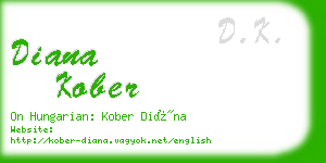 diana kober business card